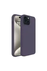 Newface iPhone 15 Kılıf First Silikon - Mürdüm