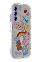 Newface Samsung Galaxy A25 5G Kılıf Reflexion Desenli Kapak - Desen 4