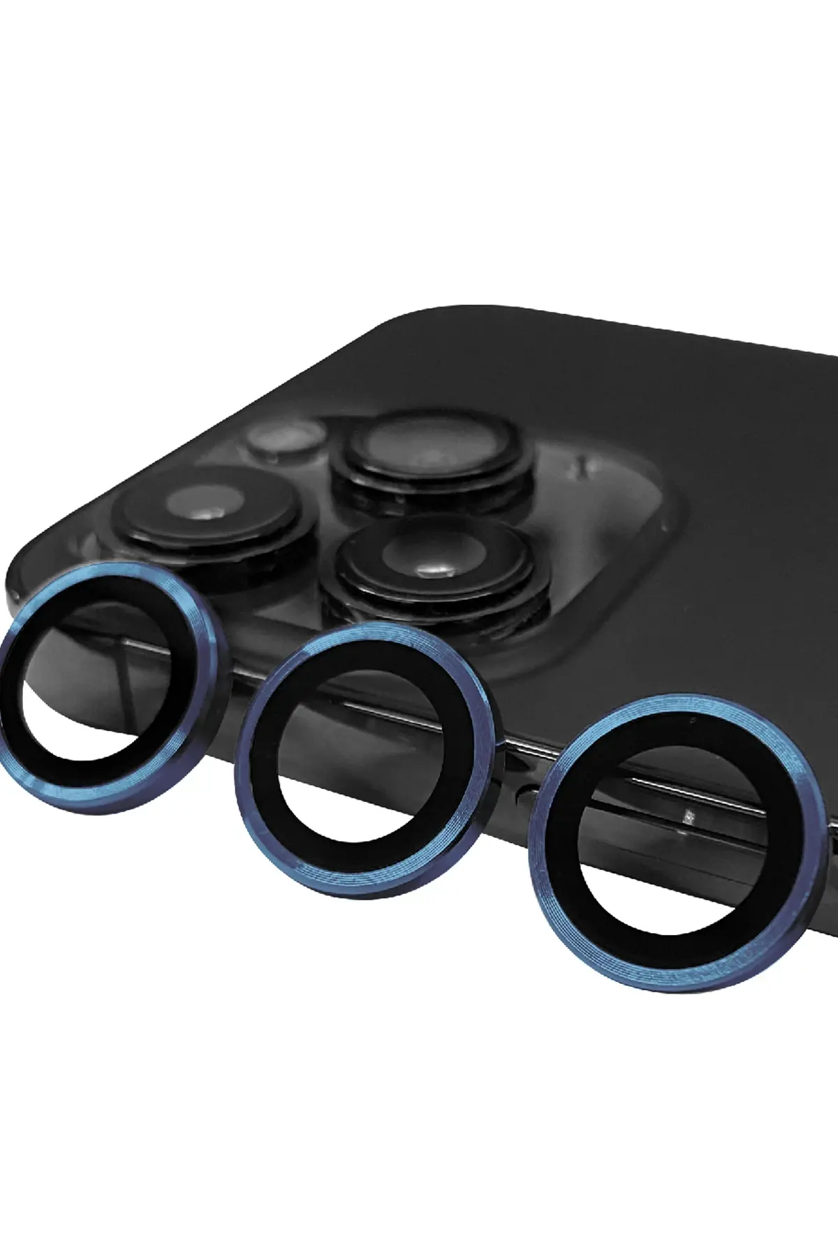 Newface iPhone 15 Pro Max Raze Metal Kamera Lens - Lacivert